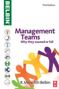 Management Teams by R Meredith Belbin, 9781856178075
