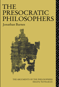 The Presocratic Philosophers - 9780415050791 by Jonathan Barnes, 9780415050791