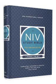 NIV Study Bible, Fully Revised Edition (Study Deeply. Believe Wholeheartedly.), Large Print, Hardcover, Red Letter, Comfort Print by Kenneth L. Barker, Mark L. Strauss, Jeannine K. Brown, Craig L. Blomberg, Michael Williams, Zondervan, 9780310449164