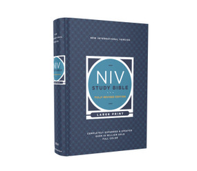 NIV Study Bible, Fully Revised Edition (Study Deeply. Believe Wholeheartedly.), Large Print, Hardcover, Red Letter, Comfort Print by Kenneth L. Barker, Mark L. Strauss, Jeannine K. Brown, Craig L. Blomberg, Michael Williams, Zondervan, 9780310449164