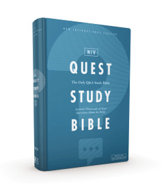 NIV, Quest Study Bible, Hardcover, Blue, Comfort Print (The Only Q and A Study Bible) by Christianity Today Intl., Zondervan, 9780310450818