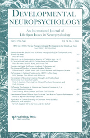 Normal Neuropsychological Development in the School-age Years (A Special Issue of developmental Neuropsychology) by Marit Korkman, 9780805896893
