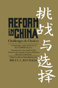 Reform in China - 9780873324595 by B.L. Reynolds, 9780873324595