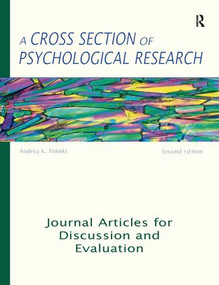 A Cross Section of Psychological Research (Journal Articles for Discussion and Evaluation) by Andrea Milinki, 9781884585692