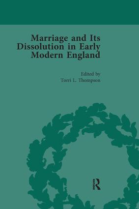 Marriage and Its Dissolution in Early Modern England, Volume 4 - 9781138660724 by Torri L Thompson, 9781138660724