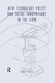 New Technology Policy and Social Innovations in the Firm - 9781138977143 by Jorge Niosi, 9781138977143