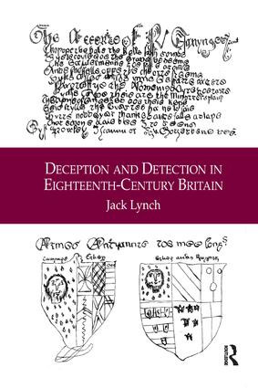 Deception and Detection in Eighteenth-Century Britain - 9781138261945 by Jack Lynch, 9781138261945