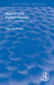 England in the Eighteen Eighties - 9781138391918 by H. M . Lynd, 9781138391918