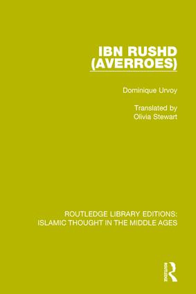 Ibn Rushd (Averroes) - 9781138947382 by Dominique Urvoy, Olivia Stewart, 9781138947382