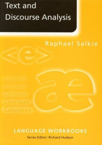 Text and Discourse Analysis - 9780415092784 by Raphael Salkie, 9780415092784