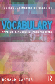 Vocabulary (Applied Linguistic Perspectives) - 9780415699341 by Ronald Carter, 9780415699341