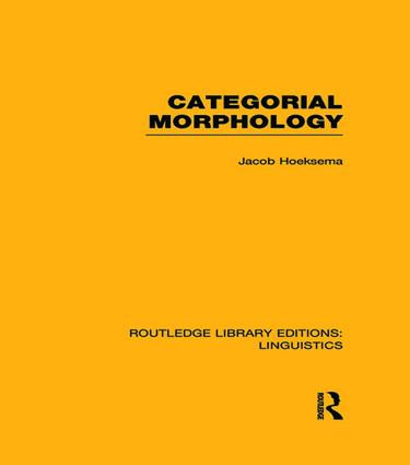 Categorial Morphology - 9781138969964 by Jack Hoeksema, 9781138969964