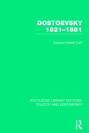 Dostoevsky 1821-1881 - 9781138803350 by E.H. Carr, 9781138803350