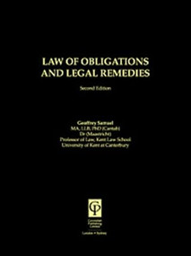 Law of Obligations & Legal Remedies - 9781859415665 by Geoffrey Samuel, 9781859415665