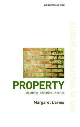 Property (Meanings, Histories, Theories) by Margaret Davies, 9781904385844