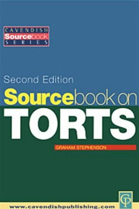 Sourcebook on Tort Law 2/e by Graham Stephenson, 9781859415870