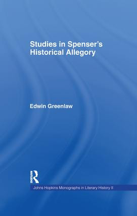 Studies in Spenser's Historical Allegory - 9781138983250 by Edwin Greenlaw, 9781138983250