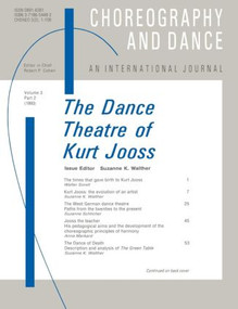 The Dance Theatre of Kurt Jooss - 9783718654482 by Suzanne Walther, 9783718654482