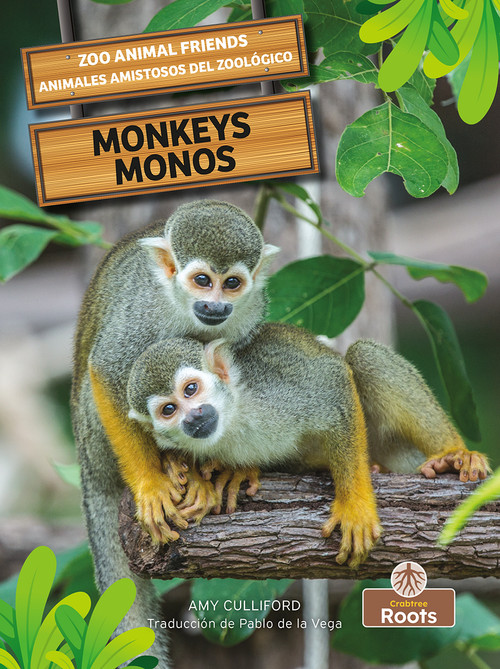 Monos (Monkeys) Bilingual Eng/Spa by Amy Culliford, Pablo de la Vega, 9781039803046