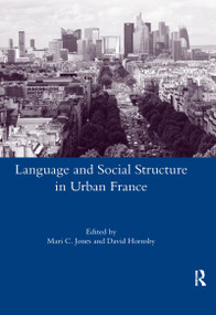 Language and Social Structure in Urban France - 9780367600747 by David Hornsby, 9780367600747