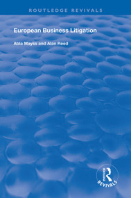 European Business Litigation by Abla Mayss, Alan Reed, 9781138333369