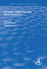 European Citizenship and Social Exclusion - 9781138312692 by Maurice Roche, Rik Van Berkel, 9781138312692