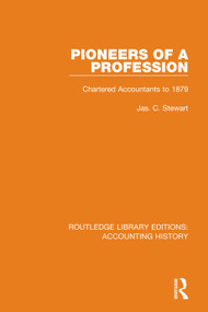 Pioneers of a Profession (Chartered Accountants to 1879) - 9780367532567 by Jas. C. Stewart, 9780367532567