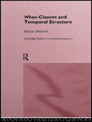 When-Clauses and Temporal Structure - 9781138987098 by Renaat H. C. Declerck, 9781138987098