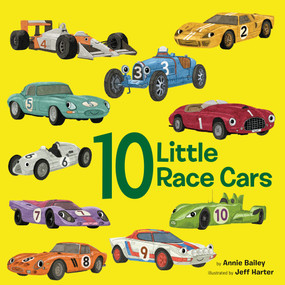 10 Little Race Cars by Annie Bailey, Jeff Harter, 9780593710098