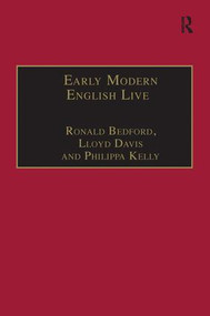 Early Modern English Lives (Autobiography and Self-Representation 1500-1660) - 9781138275881 by Ronald Bedford, Lloyd Davis, Philippa Kelly, 9781138275881