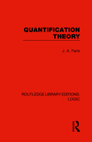 Quantification Theory - 9780367426118 by J. A. Faris, 9780367426118