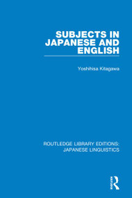 Subjects in Japanese and English - 9781138394124 by Yoshihisa Kitagawa, 9781138394124
