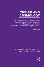 Theism and Cosmology - 9781138990173 by John Laird, 9781138990173