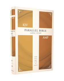 KJV, Amplified, Parallel Bible, Large Print, Hardcover, Red Letter (Two Bible Versions Together for Study and Comparison) by Zondervan, 9780310446859