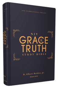 NIV, The Grace and Truth Study Bible (Trustworthy and Practical Insights), Hardcover, Red Letter, Comfort Print by R. Albert Mohler, Jr., Zondervan, 9780310447122