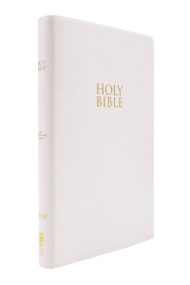 NIV, Gift and Award Bible, Leather-Look, White, Red Letter, Comfort Print by Zondervan, 9780310450382