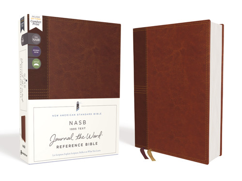 NASB, Journal the Word Reference Bible, Leathersoft over Board, Brown, Red Letter, 1995 Text, Comfort Print by Zondervan, 9780310451204