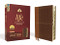 NIV, Life Application Study Bible, Third Edition, Large Print, Leathersoft, Brown, Red Letter, Thumb Indexed by  Zondervan, 9780310452959