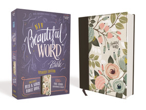 NIV, Beautiful Word Bible, Updated Edition, Journal Edition for Women, 600+ Full-Color Illustrated Verses, Peel/Stick Bible Tabs, Floral Cloth over Board,.. by Zondervan, 9780310453420