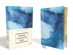 NIV, Artisan Collection Bible, Cloth over Board, Blue, Art Gilded Edges, Red Letter, Comfort Print by Zondervan, 9780310454229