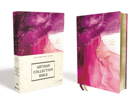 NIV, Artisan Collection Bible, Cloth over Board, Pink, Art Gilded Edges, Red Letter, Comfort Print by Zondervan, 9780310454243