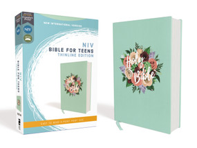 NIV, Bible for Teens, Thinline Edition, Cloth over Board, Floral, Red Letter, Comfort Print by Zondervan, 9780310455110
