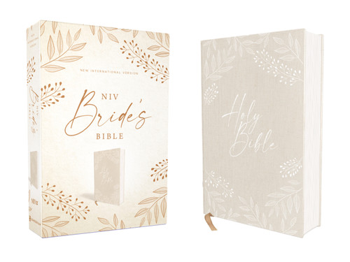 NIV, Bride's Bible, Cloth over Board, Cream, Red Letter, Comfort Print by Zondervan, 9780310458883