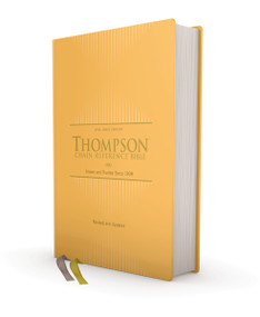 KJV, Thompson Chain-Reference Bible, Hardcover, Yellow Gold, Red Letter, Comfort Print by Dr.  Frank Charles Thompson, Zondervan, 9780310459217