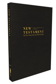 NIV, New Testament with Psalms and Proverbs, Pocket-Sized, Paperback, Black, Comfort Print by Zondervan, 9780310463955