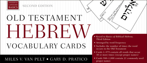 Old Testament Hebrew Vocabulary Cards (Second Edition) by Gary D. Pratico, Miles V. Van Pelt, 9780310534181