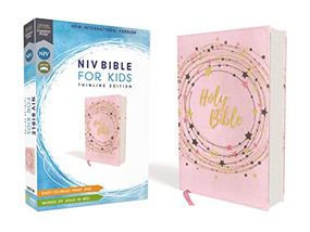 NIV, Bible for Kids, Flexcover, Pink/Gold, Red Letter, Comfort Print (Thinline Edition) by Zondervan, 9780310764298