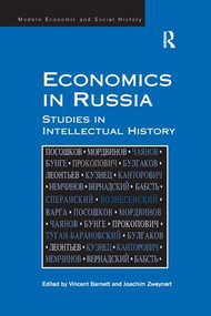 Economics in Russia (Studies in Intellectual History) - 9781138265547 by Joachim Zweynert, Vincent Barnett, 9781138265547