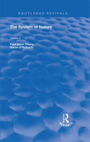 The System of Nature (Volume 2) - 9780367245009 by Paul Henri Thiery, 9780367245009