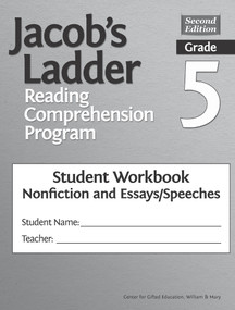Jacob's Ladder Reading Comprehension Program (Grade 5, Student Workbooks, Nonfiction and Essays/Speeches (Set of 5)) by Clg Of William And Mary/Ctr Gift Ed, Joyce VanTassel-Baska, 9781618217387